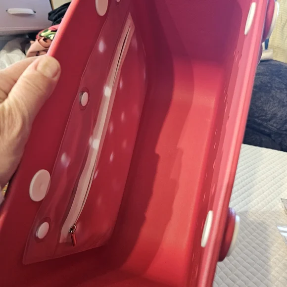 Bogg Inspired Stylish Red Tote Bag - Picture 3 of 4